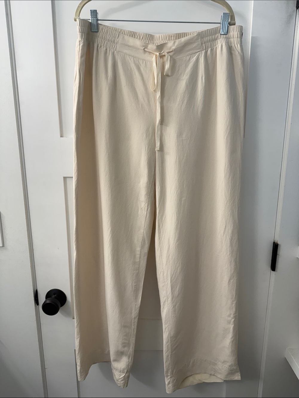 Coldwater Creek Silk/Linen Blend Wide-Leg Pants